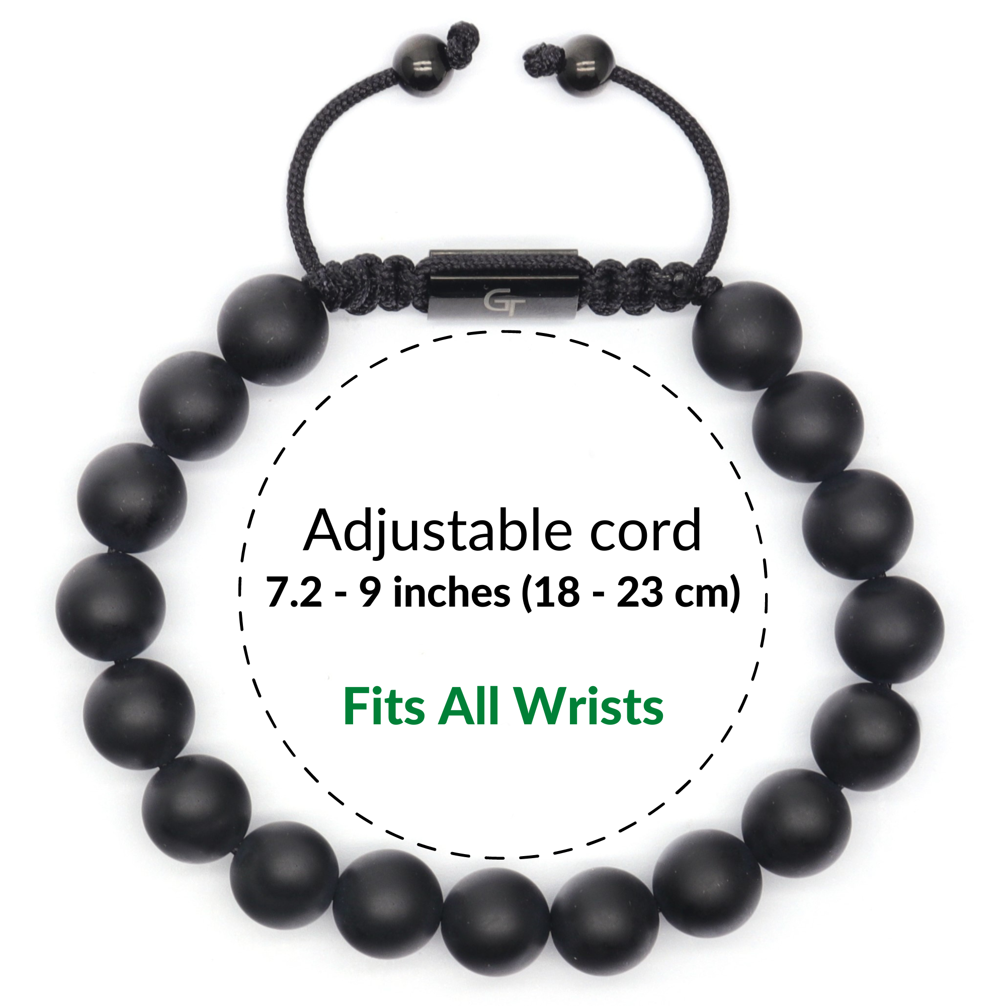 Men's Lava Stone & Black Beads Bracelet Set | Nudi Point